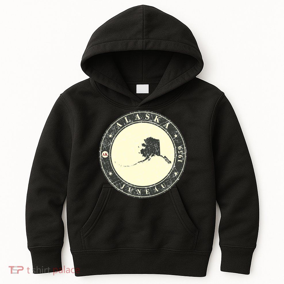 Juneau Alaska Retro Kids Hoodie