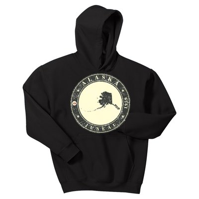 Juneau Alaska Retro Kids Hoodie