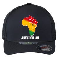 Juneteenth 1865 Africa Map Fist Flexfit Unipanel Trucker Cap