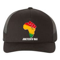 Juneteenth 1865 Africa Map Fist Yupoong Adult 5-Panel Trucker Hat