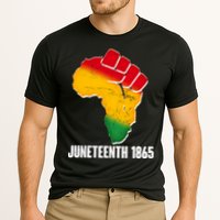 Juneteenth 1865 Africa Map Fist Performance Shirt