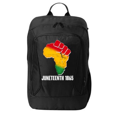 Juneteenth 1865 Africa Map Fist City Backpack