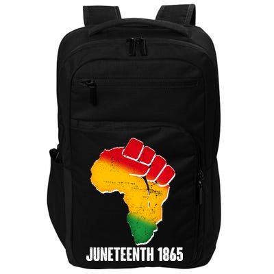 Juneteenth 1865 Africa Map Fist Impact Tech Backpack