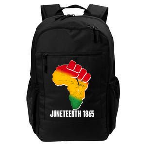 Juneteenth 1865 Africa Map Fist Daily Commute Backpack