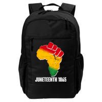 Juneteenth 1865 Africa Map Fist Daily Commute Backpack