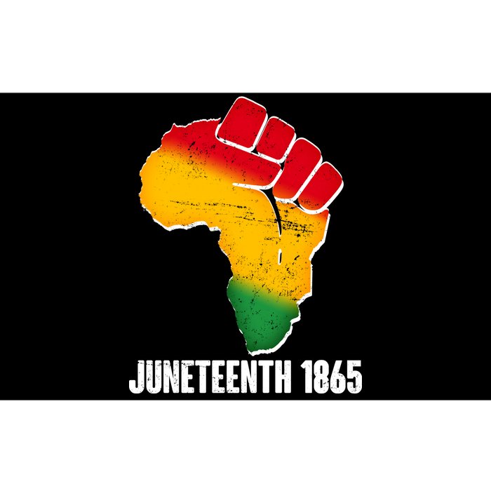 Juneteenth 1865 Africa Map Fist Bumper Sticker