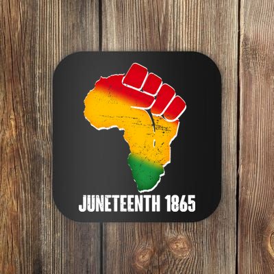 Juneteenth 1865 Africa Map Fist Coaster