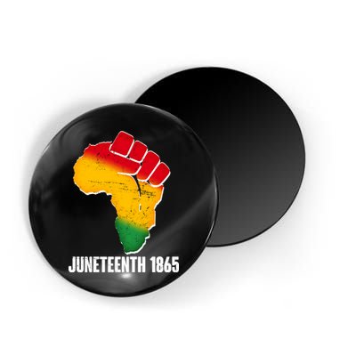 Juneteenth 1865 Africa Map Fist Magnet