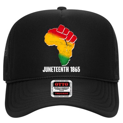 Juneteenth 1865 Africa Map Fist Trucker Hat