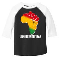 Juneteenth 1865 Africa Map Fist Toddler Fine Jersey T-Shirt