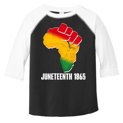 Juneteenth 1865 Africa Map Fist Toddler Fine Jersey T-Shirt