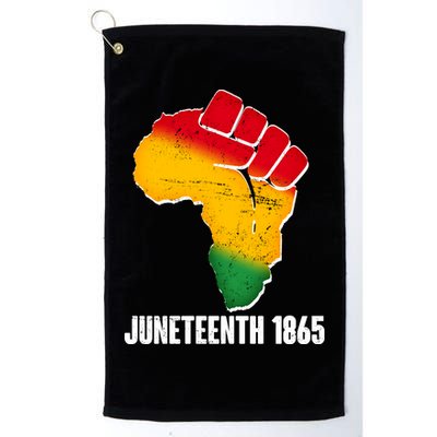 Juneteenth 1865 Africa Map Fist Golf Towel