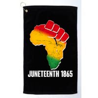 Juneteenth 1865 Africa Map Fist Golf Towel