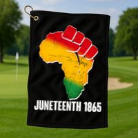 Juneteenth 1865 Africa Map Fist Golf Towel