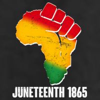 Juneteenth 1865 Africa Map Fist Golf Towel