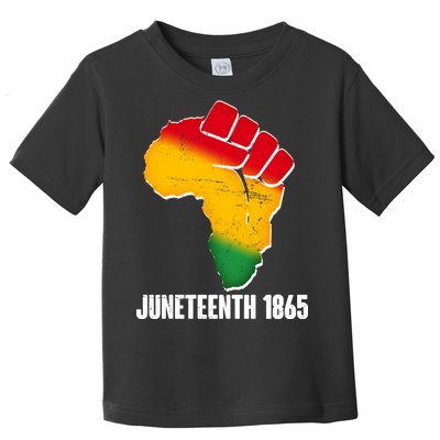 Juneteenth 1865 Africa Map Fist Toddler T-Shirt