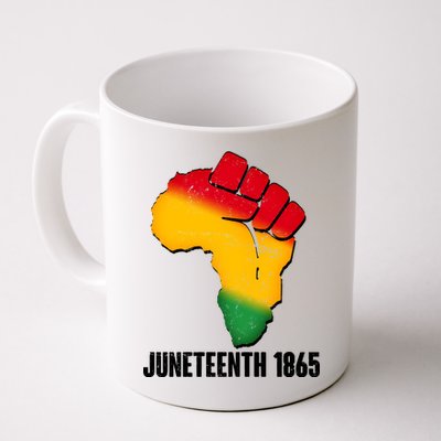 Juneteenth 1865 Africa Map Fist Coffee Mug