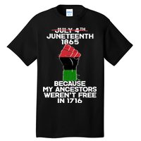 Juneteenth 1865 American African Freedom Day Tall T-Shirt