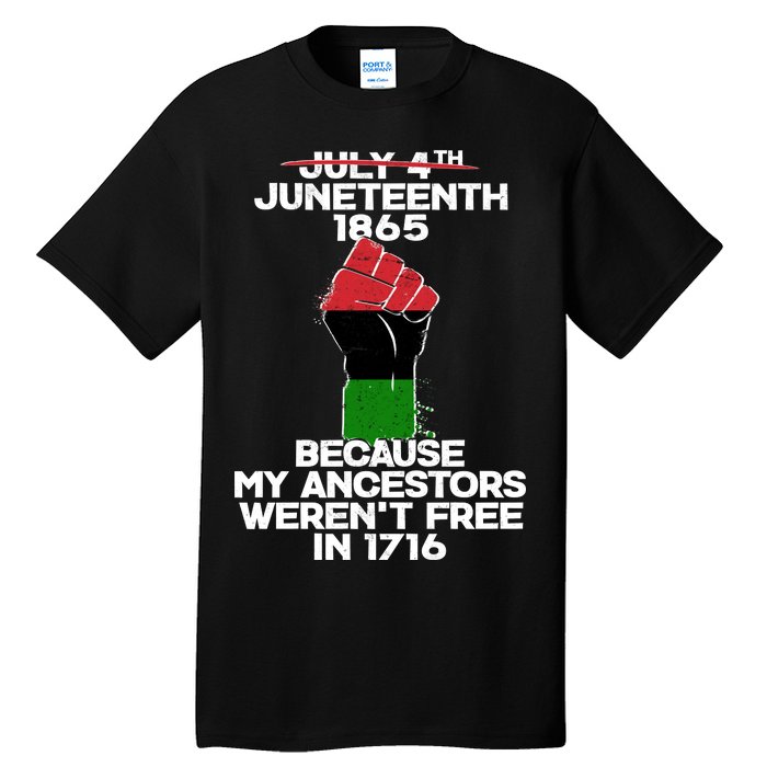 Juneteenth 1865 American African Freedom Day Tall T-Shirt