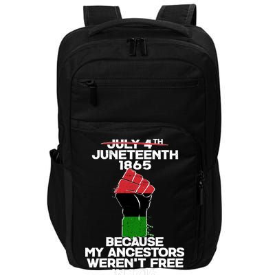 Juneteenth 1865 American African Freedom Day Impact Tech Backpack