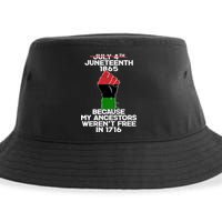 Juneteenth 1865 American African Freedom Day Sustainable Bucket Hat