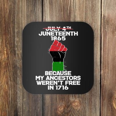 Juneteenth 1865 American African Freedom Day Coaster