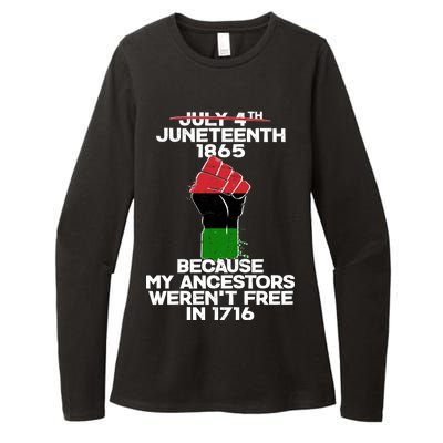 Juneteenth 1865 American African Freedom Day Womens CVC Long Sleeve Shirt