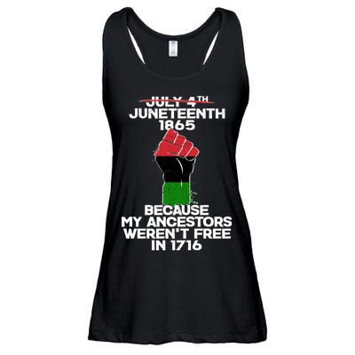 Juneteenth 1865 American African Freedom Day Ladies Essential Flowy Tank