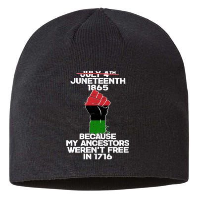 Juneteenth 1865 American African Freedom Day Sustainable Beanie