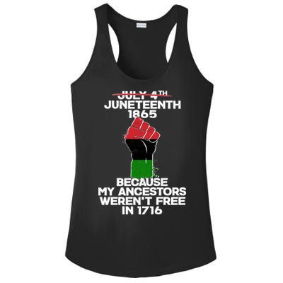 Juneteenth 1865 American African Freedom Day Ladies PosiCharge Competitor Racerback Tank