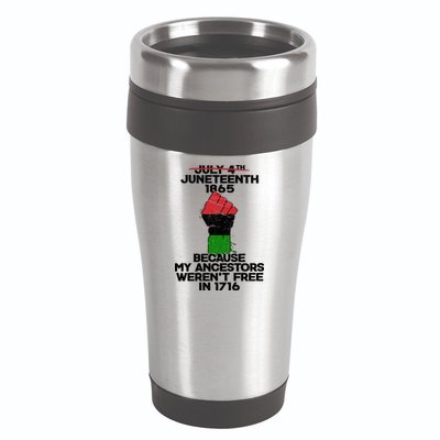 Juneteenth 1865 American African Freedom Day 16oz Travel Tumbler