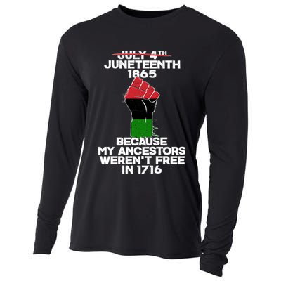 Juneteenth 1865 American African Freedom Day Cooling Performance Long Sleeve Crew
