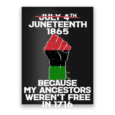 Juneteenth 1865 American African Freedom Day Poster