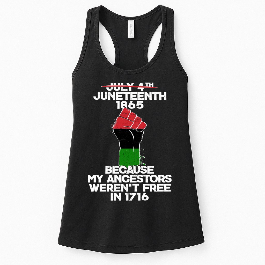 Juneteenth 1865 American African Freedom Day Womens Tank Top