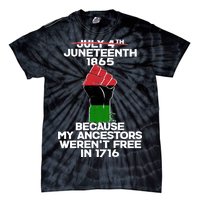 Juneteenth 1865 American African Freedom Day Tie-Dye T-Shirt