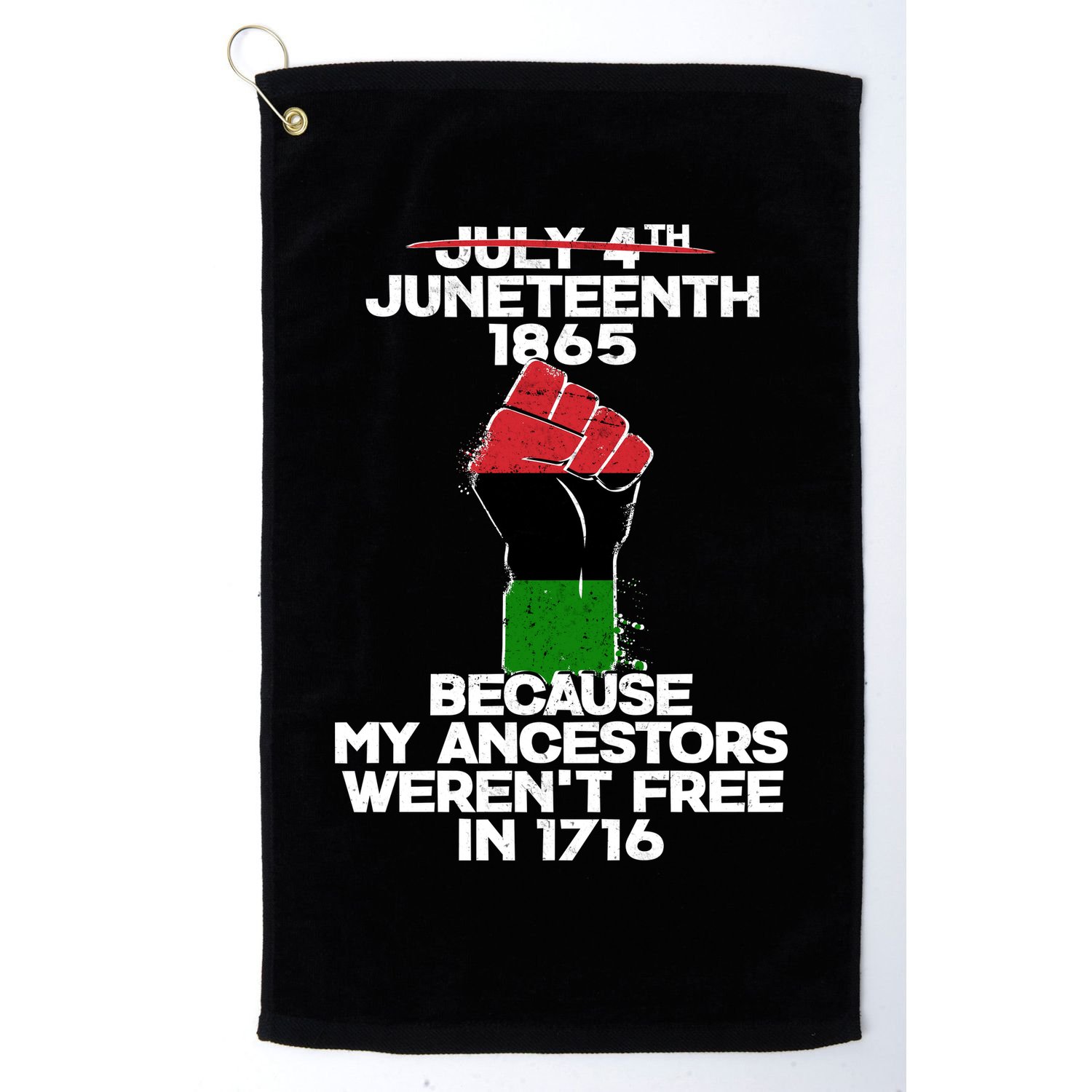 Juneteenth 1865 American African Freedom Day Golf Towel