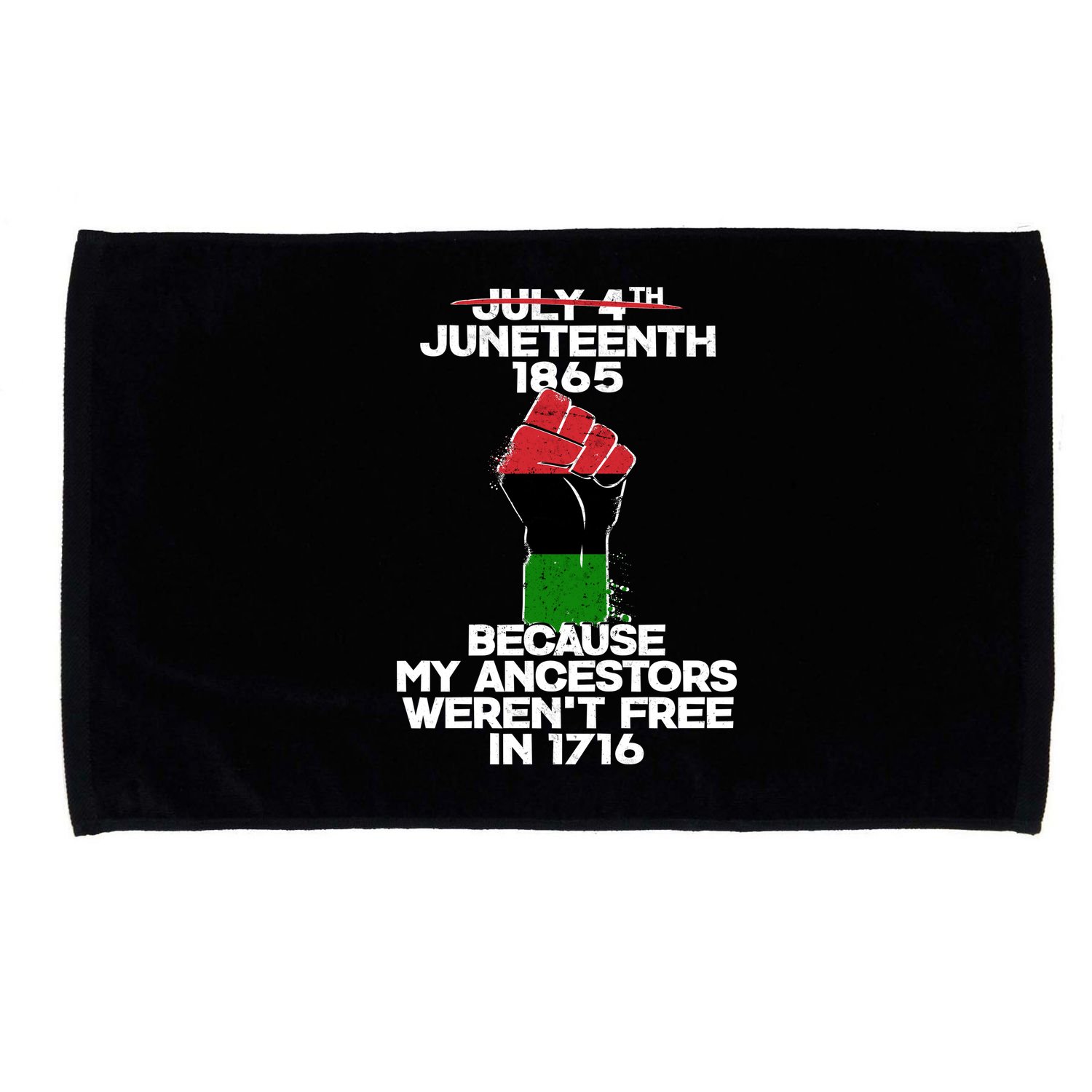 Juneteenth 1865 American African Freedom Day Microfiber Hand Towel