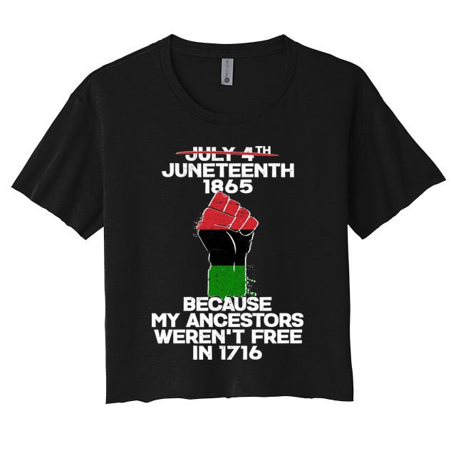 Juneteenth 1865 American African Freedom Day Crop Top