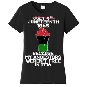 Juneteenth 1865 American African Freedom Day Women's T-Shirt