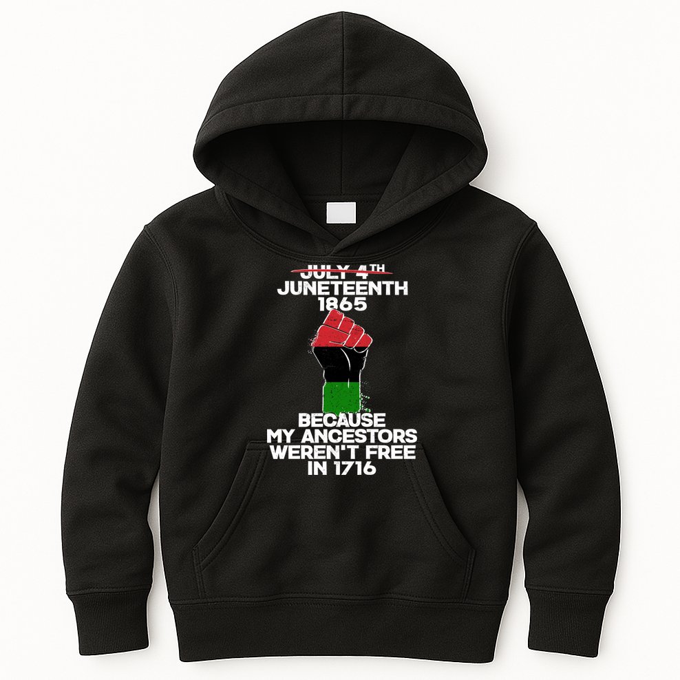 Juneteenth 1865 American African Freedom Day Kids Hoodie