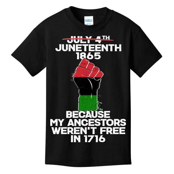 Juneteenth 1865 American African Freedom Day Kids T-Shirt