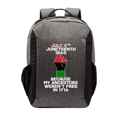 Juneteenth 1865 American African Freedom Day Vector Backpack