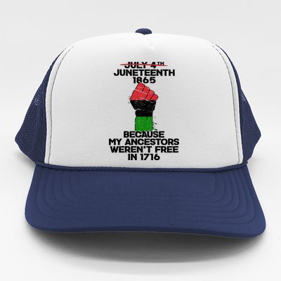 Juneteenth 1865 American African Freedom Day Trucker Hat