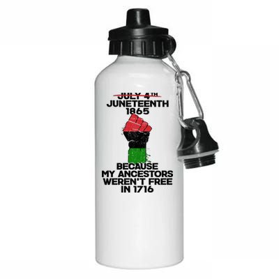 Juneteenth 1865 American African Freedom Day Aluminum Water Bottle