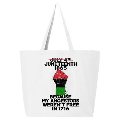 Juneteenth 1865 American African Freedom Day 25L Jumbo Tote