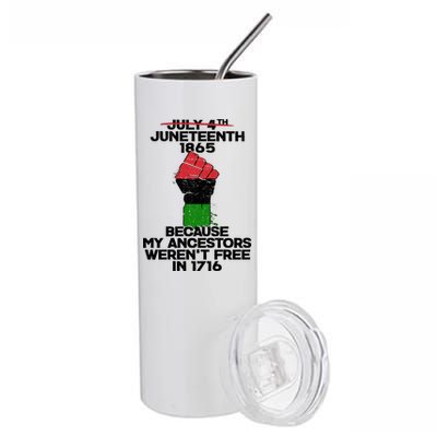 Juneteenth 1865 American African Freedom Day Stainless Steel Tumbler