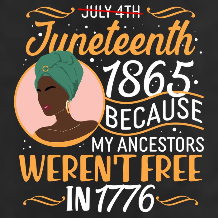 Juneteenth 1865 Because My Ancestors Weren't Free In 1776 Cool Comfort Performance Bucket Hat