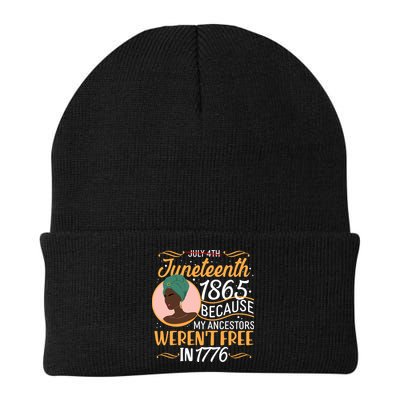Juneteenth 1865 Because My Ancestors Weren't Free In 1776 Beanie