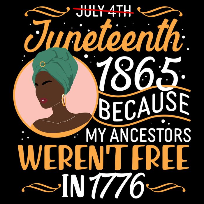 Juneteenth 1865 Because My Ancestors Weren't Free In 1776 16 in Basic Backpack