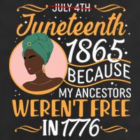 Juneteenth 1865 Because My Ancestors Weren't Free In 1776 Golf Towel